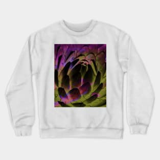 Abstract purple flower Crewneck Sweatshirt